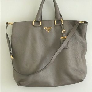 Prada top handle with optional cross-body- Reduced